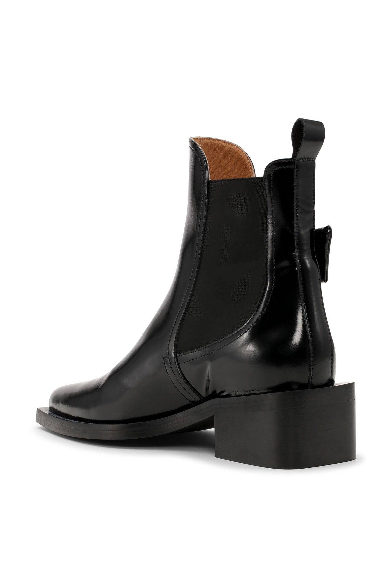 Chunky Buckle Chelsea Boot Naplack | Black