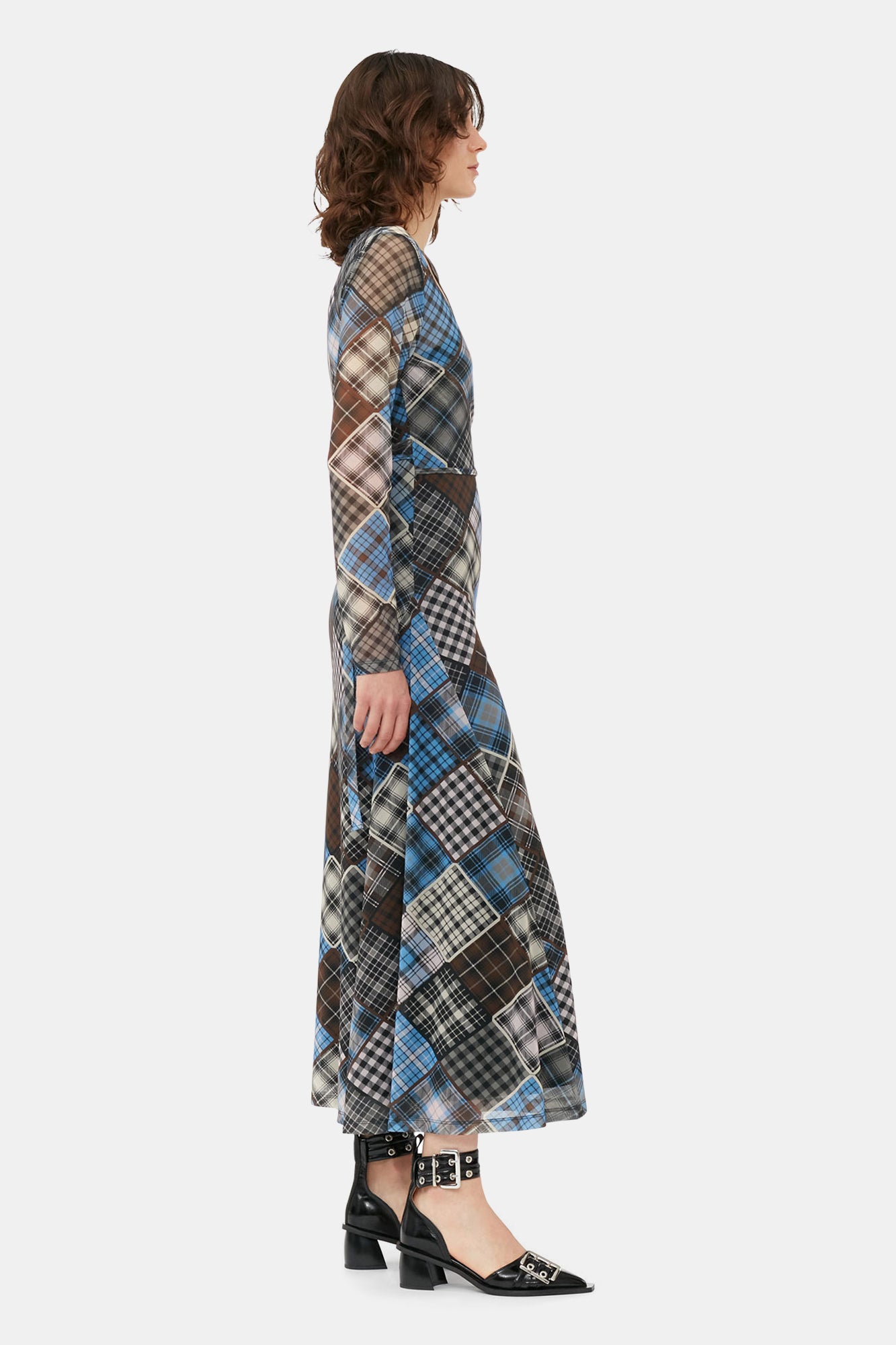 Feminine Buckle Open Cut Pumps - I | Black