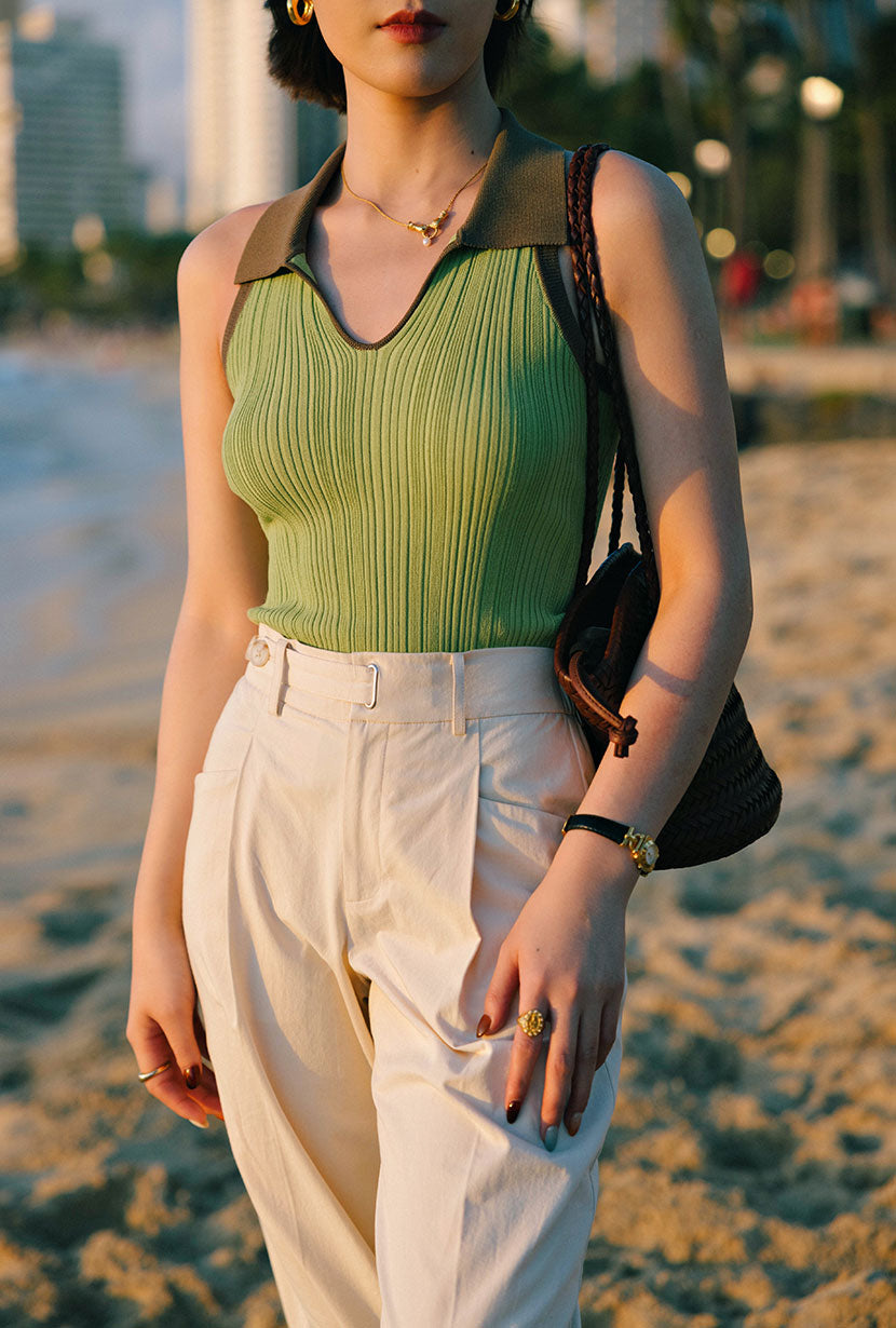 Jody Knit Top | Sage & Matcha