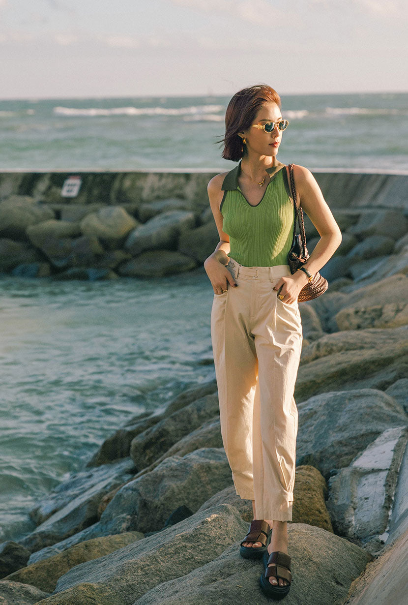 Jody Knit Top | Sage & Matcha