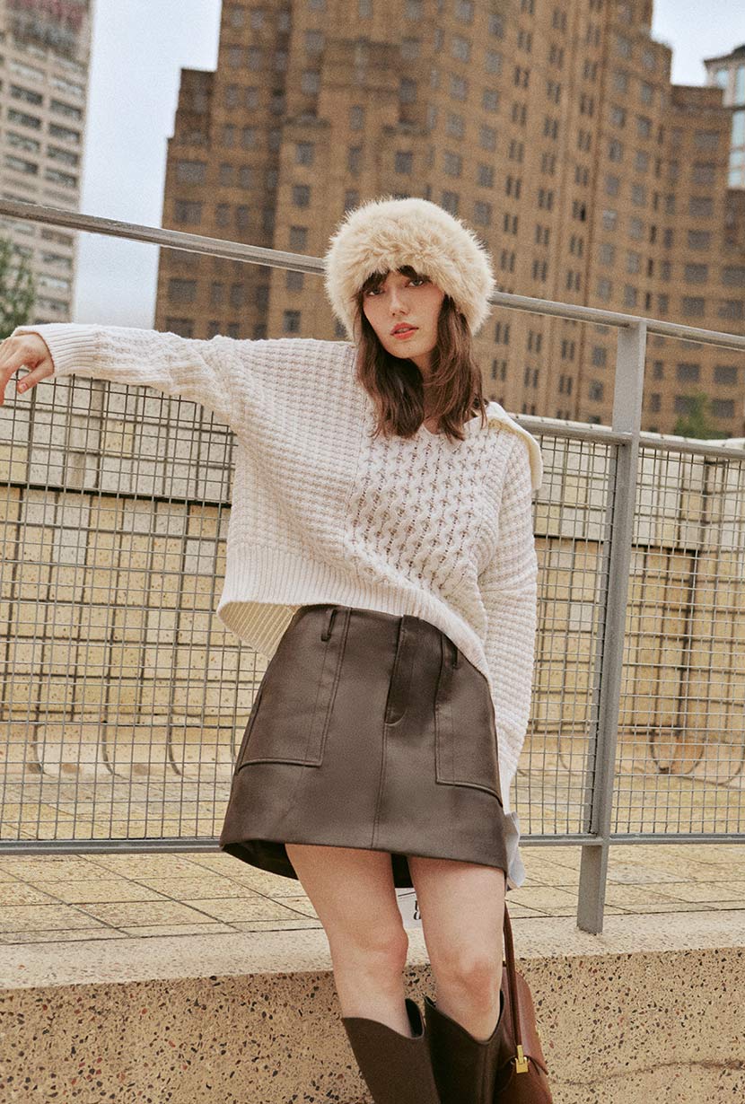Blanca Wool Sweater | Ivory