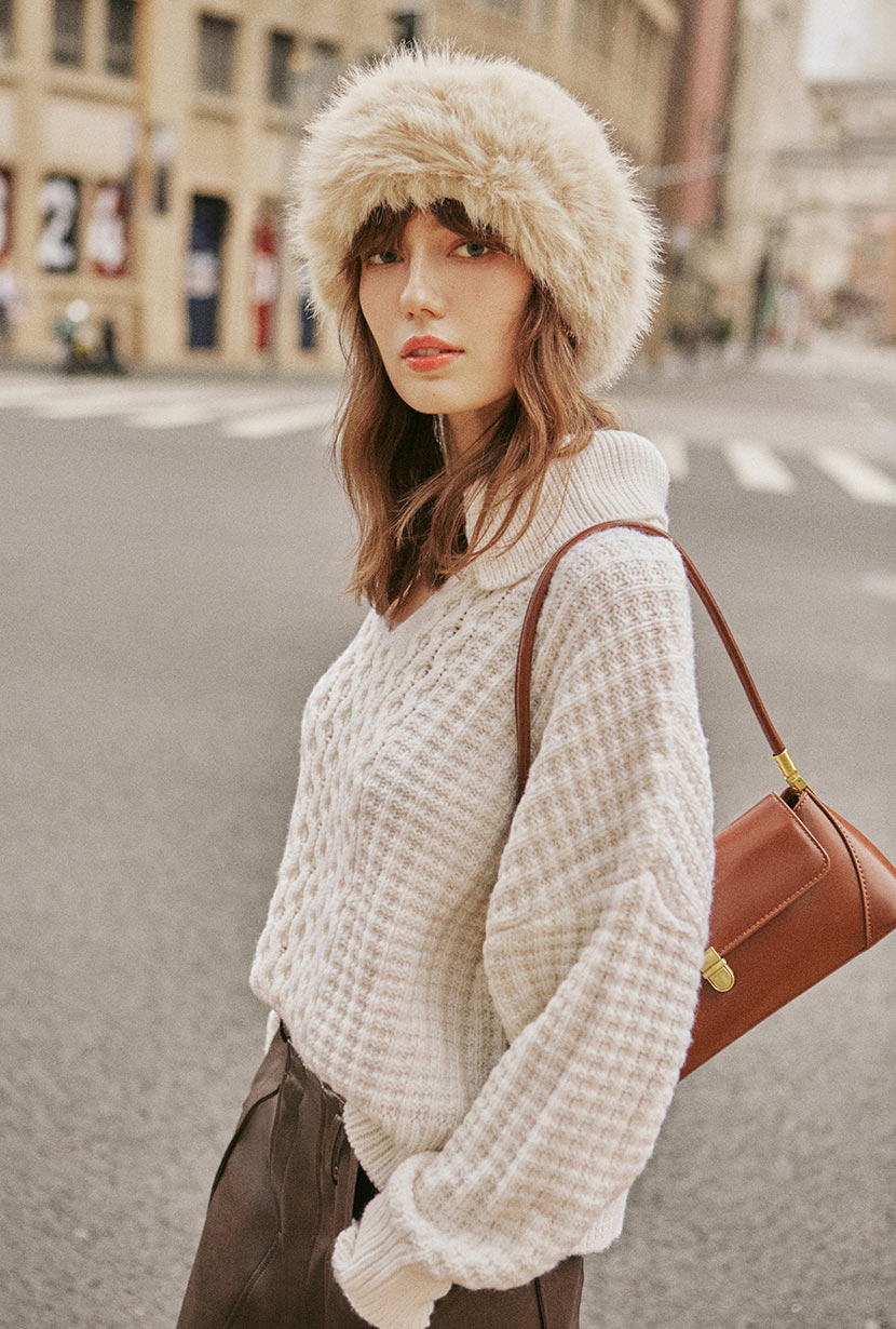 Blanca Wool Sweater | Ivory