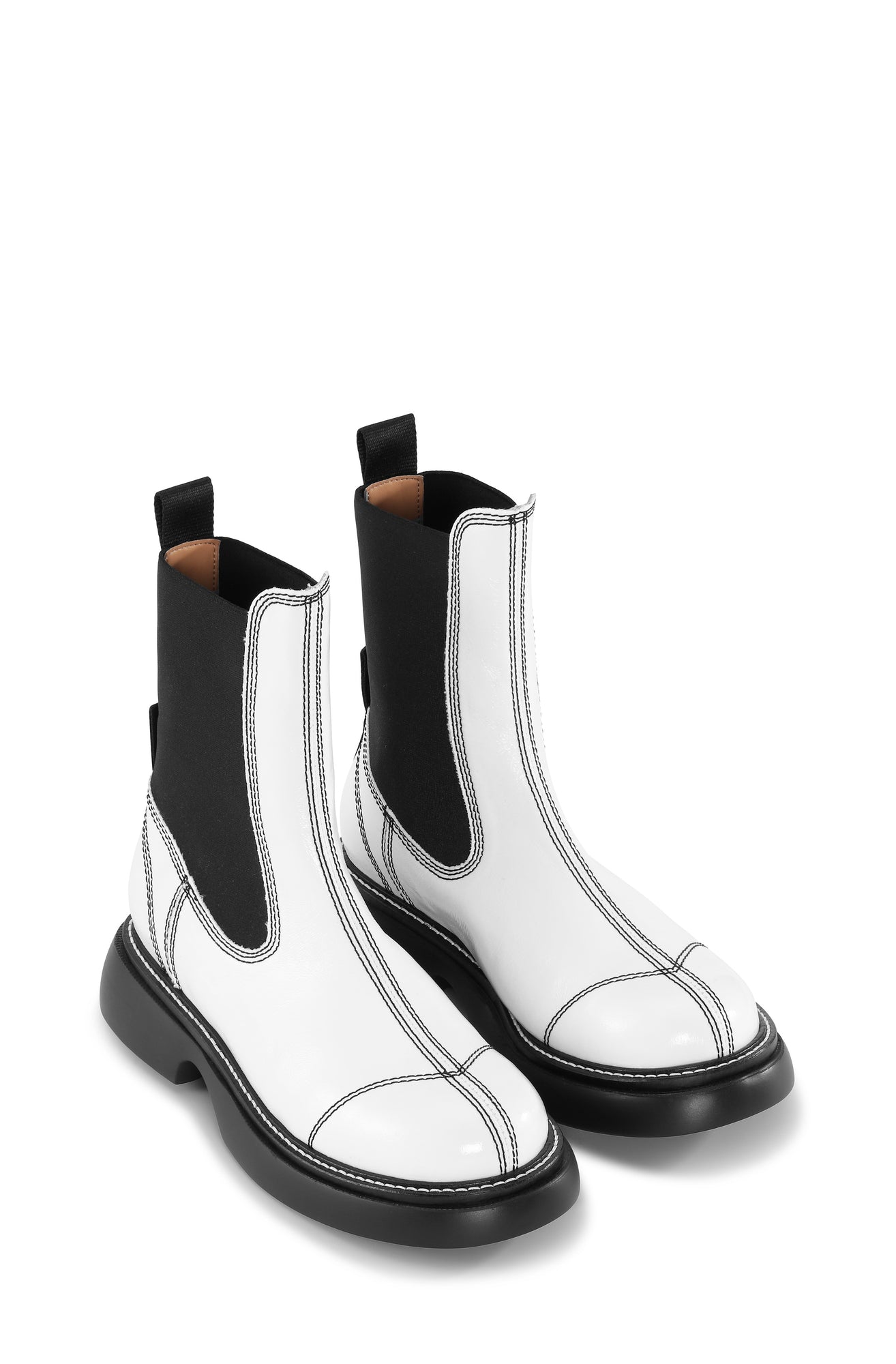 Everyday Mid Chelsea Boot Naplack | Egret