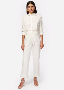 Sora Cropped Top | White