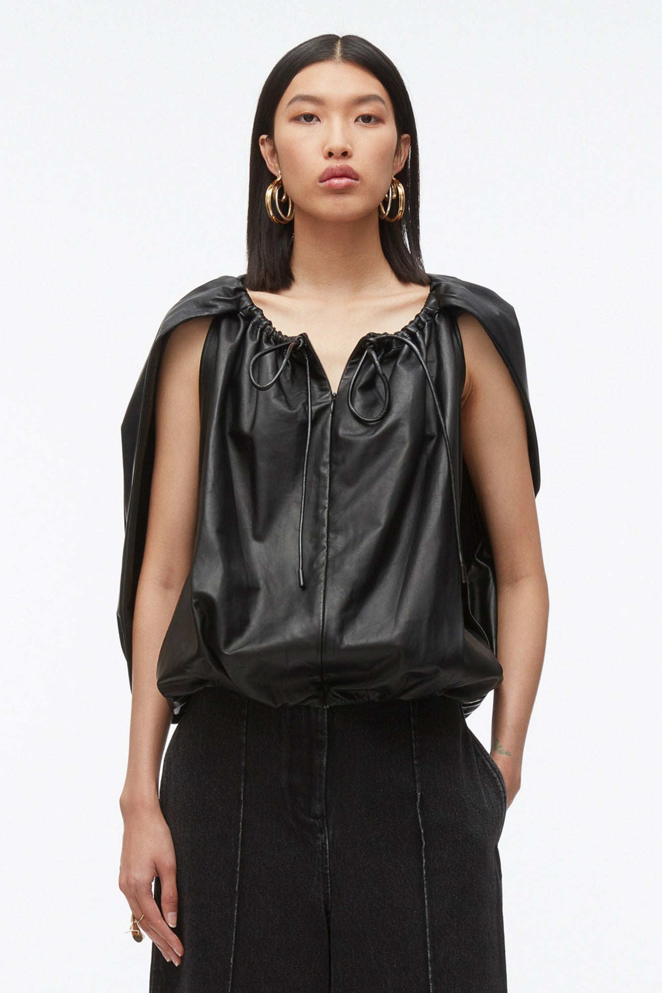 Cocoon Zip Top | Black