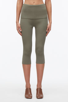Compact Rib Capris | Sage