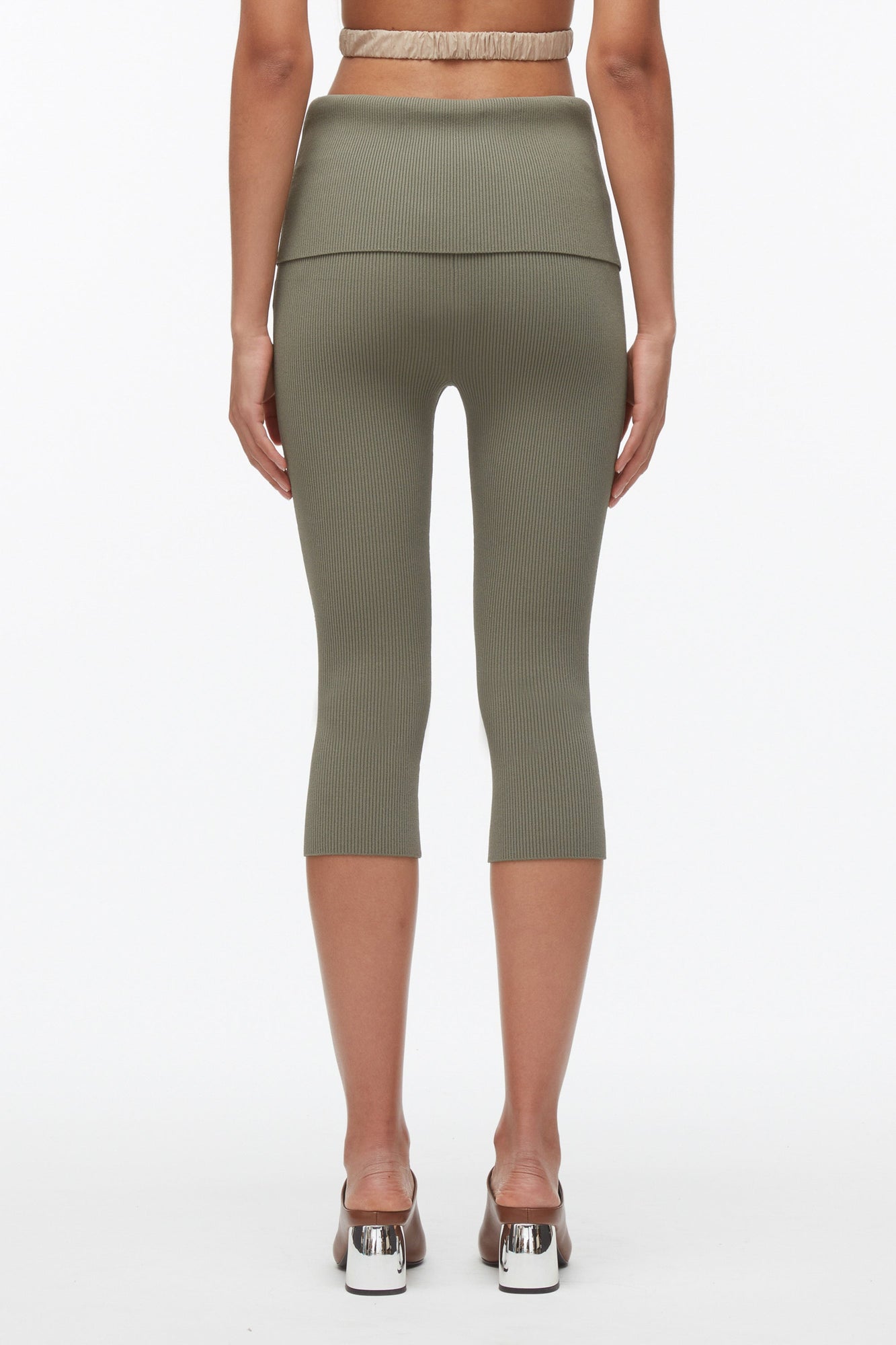 Compact Rib Capris | Sage