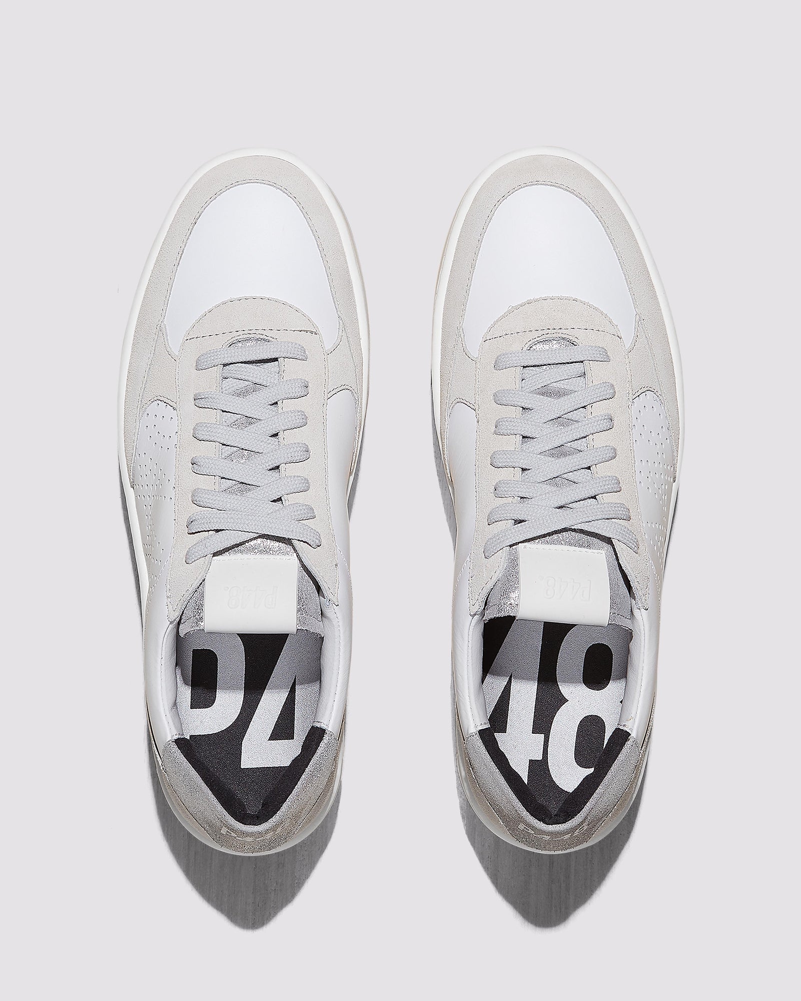 Women | Empire White/Silver Sneaker | White