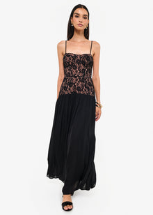 Corsica Lace Corset Dress | Black