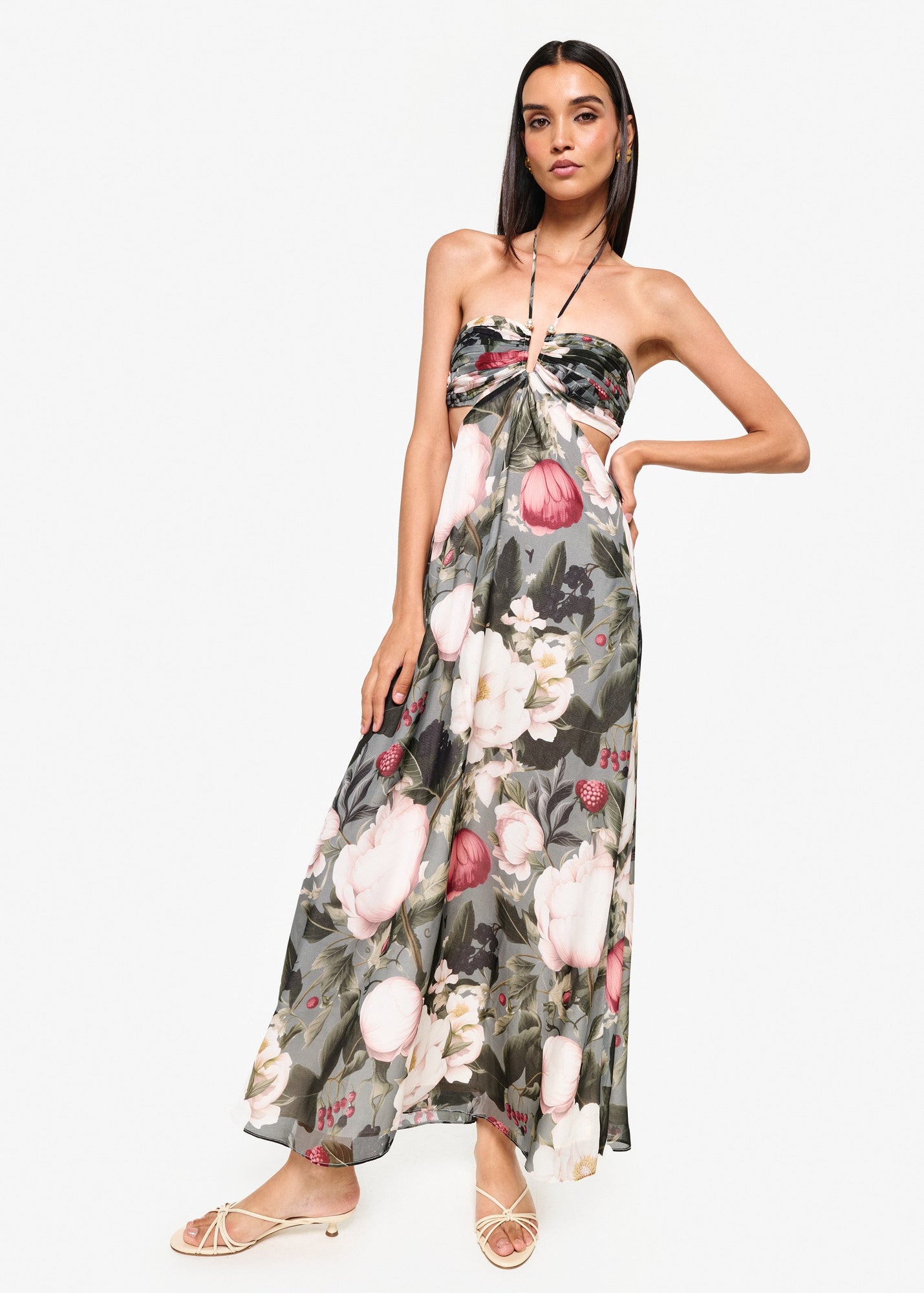 Calliope Chiffon Maxi Dress | Bayou Bloom