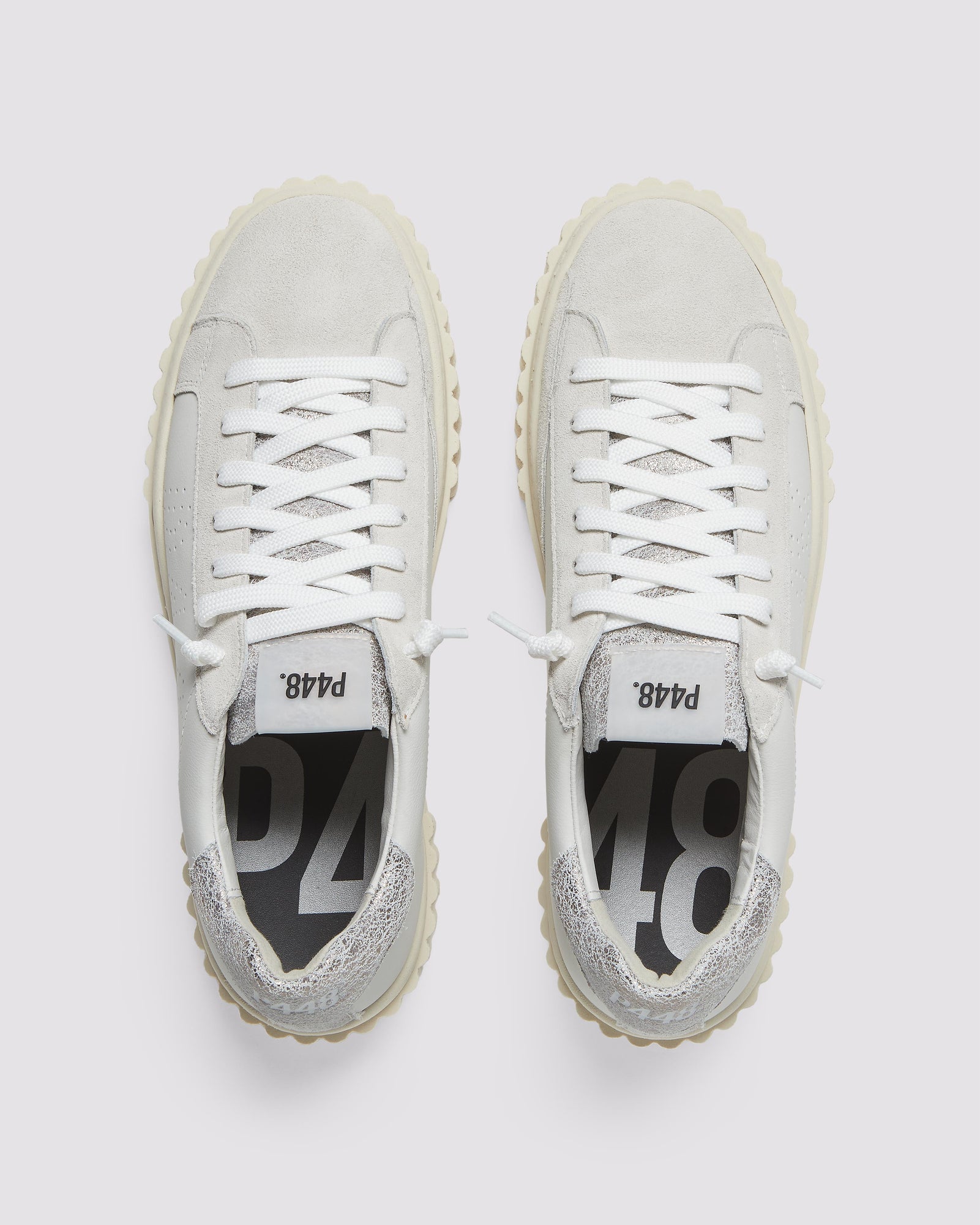Women | Creeper Silver Dust Sneaker | White