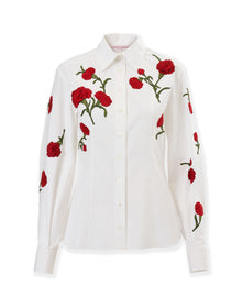 Embroidered Isabela Top | White Multi