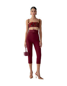 Embroidered Bandeau With Thin Straps | Rioja Multi