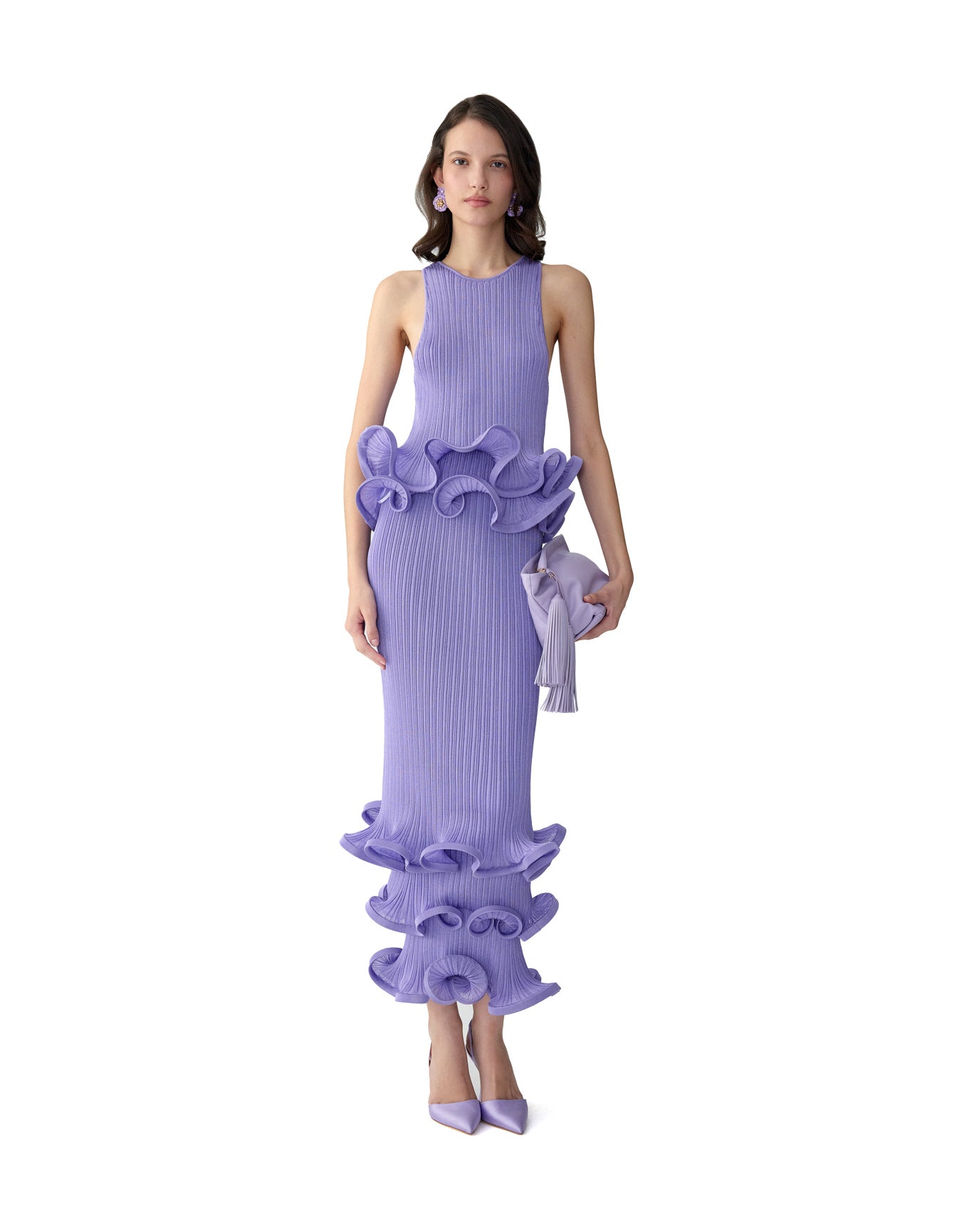Sleeveless Tiered Ruffle Hem Top | Violeta