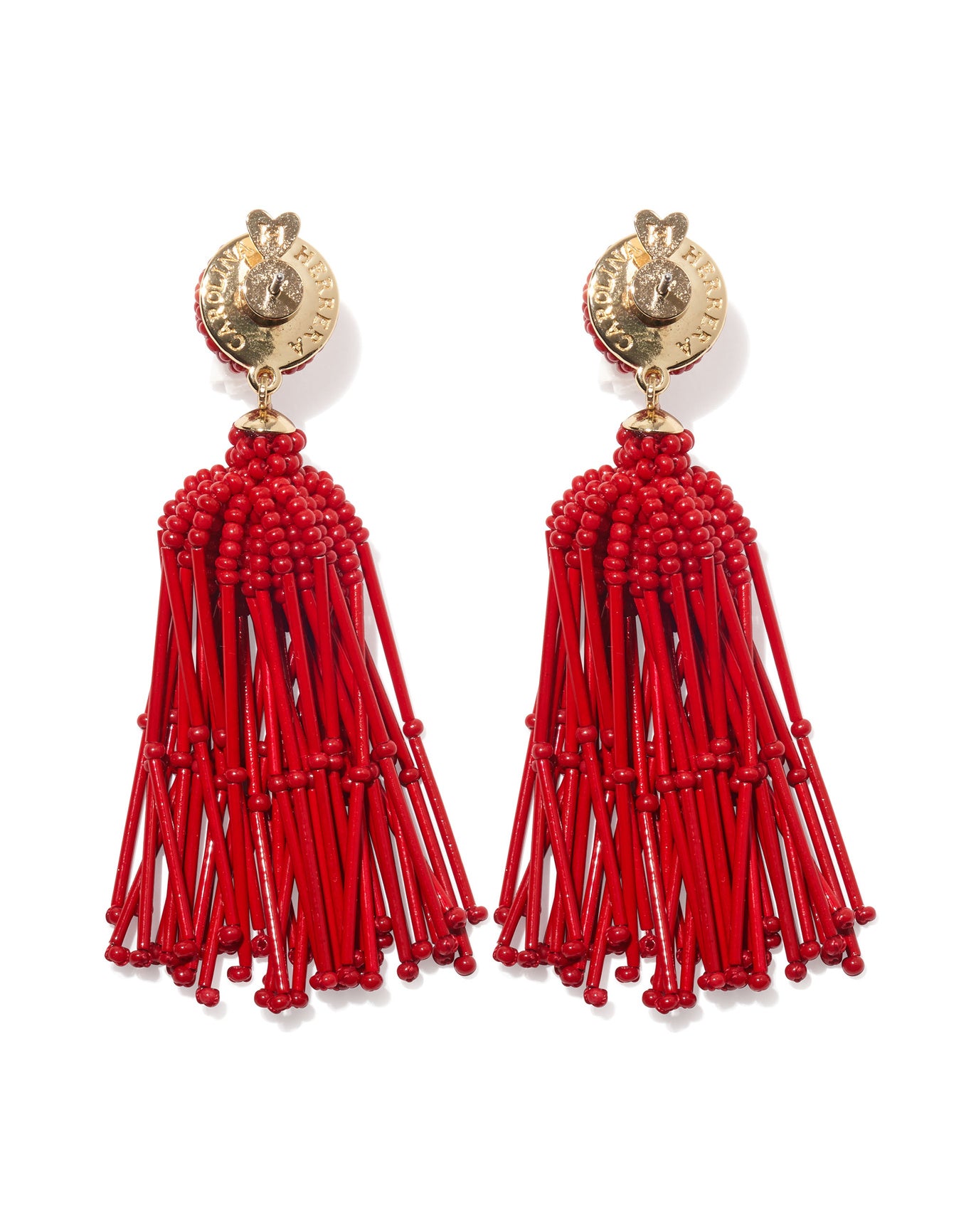 Tassel Earrings | Herrera Red