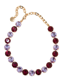 Crystal Riviere Necklace | Pink Multi