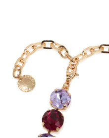 Crystal Riviere Necklace | Pink Multi