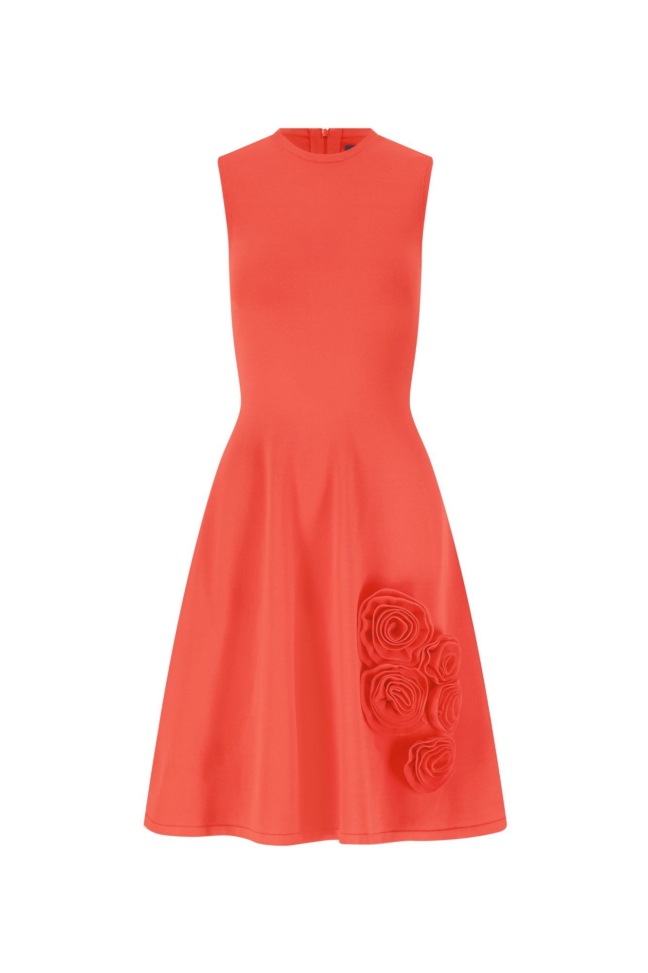 Rose Detail Knit Mini Dress | Watermelon
