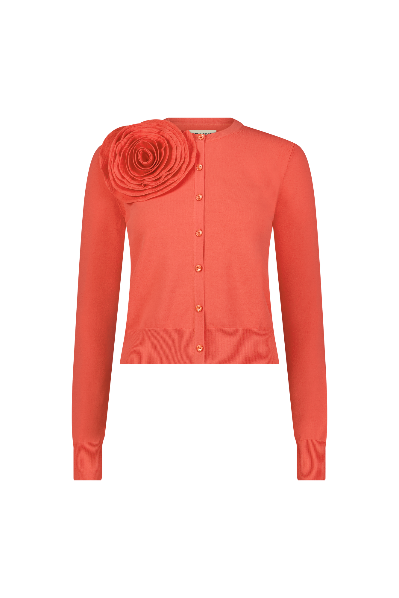 Rose Detail Knit Cardigan | Watermelon