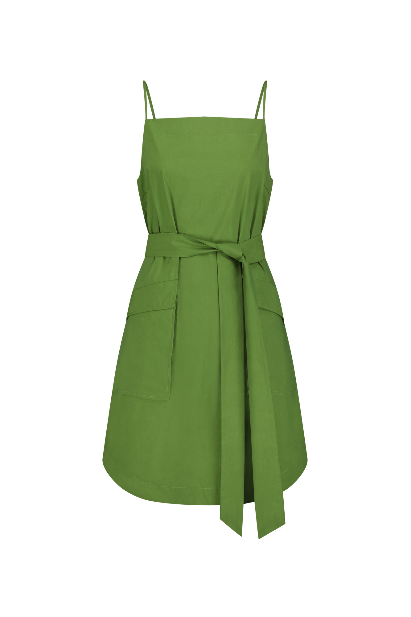 Tech Poplin Belted Dress | Cactus