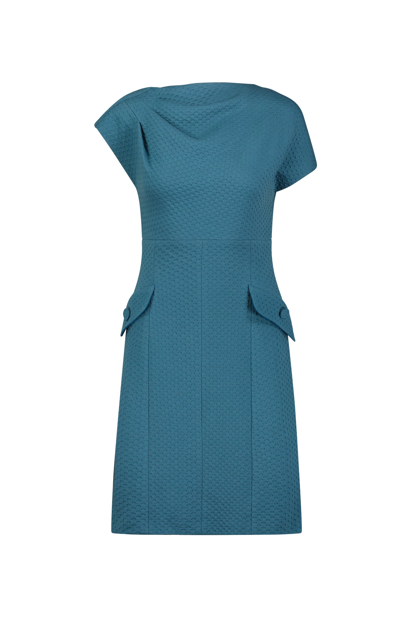 mallard green dress Textured Jersey Draped Shoulder Made in London The inspiration for my F25 Closeout Size:28W