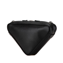 Balenciaga | Pre-Owned Leather Triangle Chain Crossbody | Black