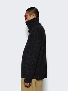 Men | Maison Margiela | Shetland Wool Zip Sweatshirt | Charcoal