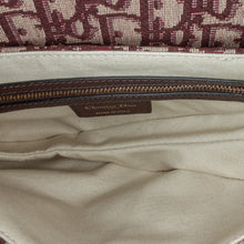 Dior | Pre-Owned Oblique Canvas Saddle Bag | Red