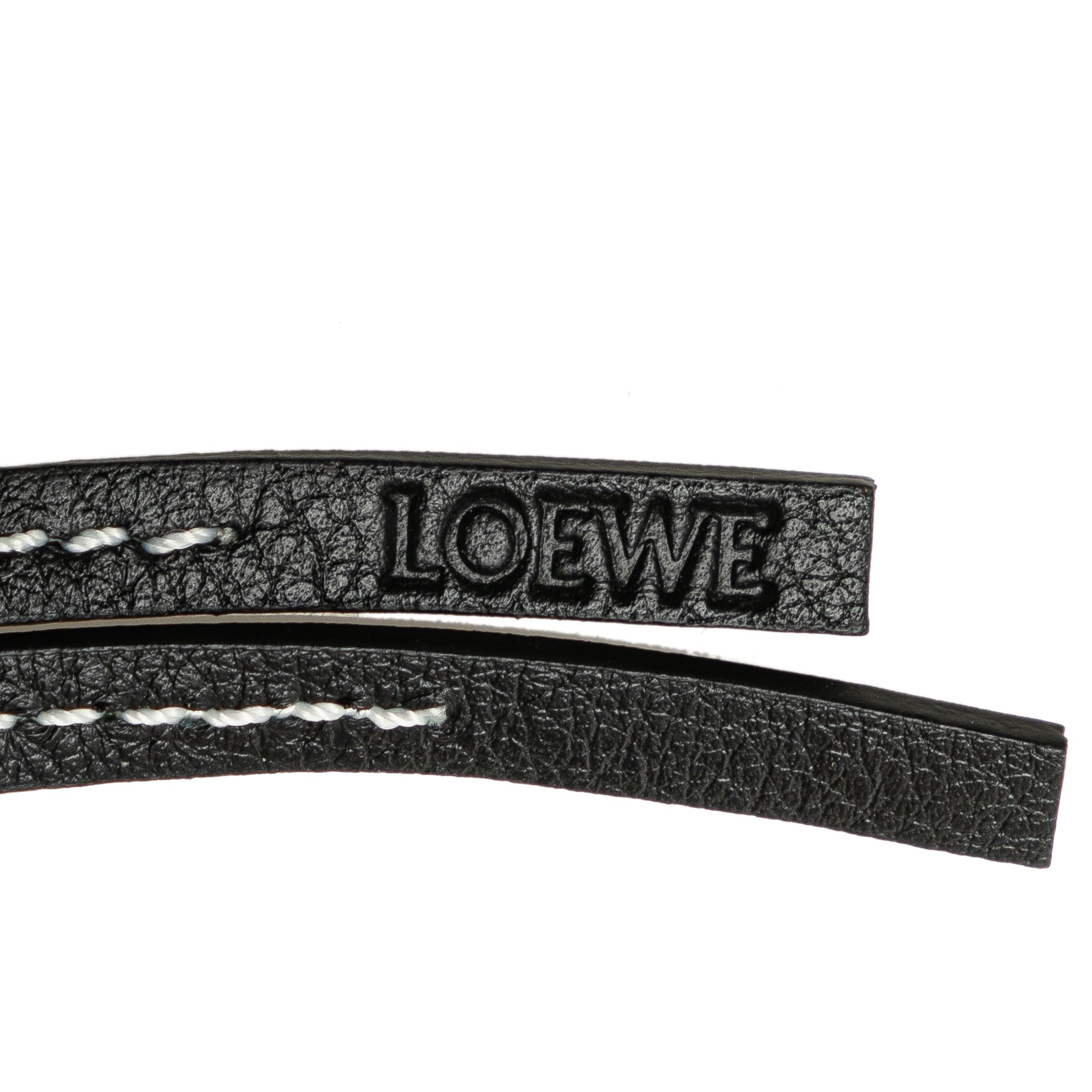 LOEWE | Pre-Owned Felt and Calfskin Baby Penguin Charm | Black