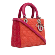 Dior | Pre-Owned Medium Bicolor Lambskin Cannage Lady | Orange