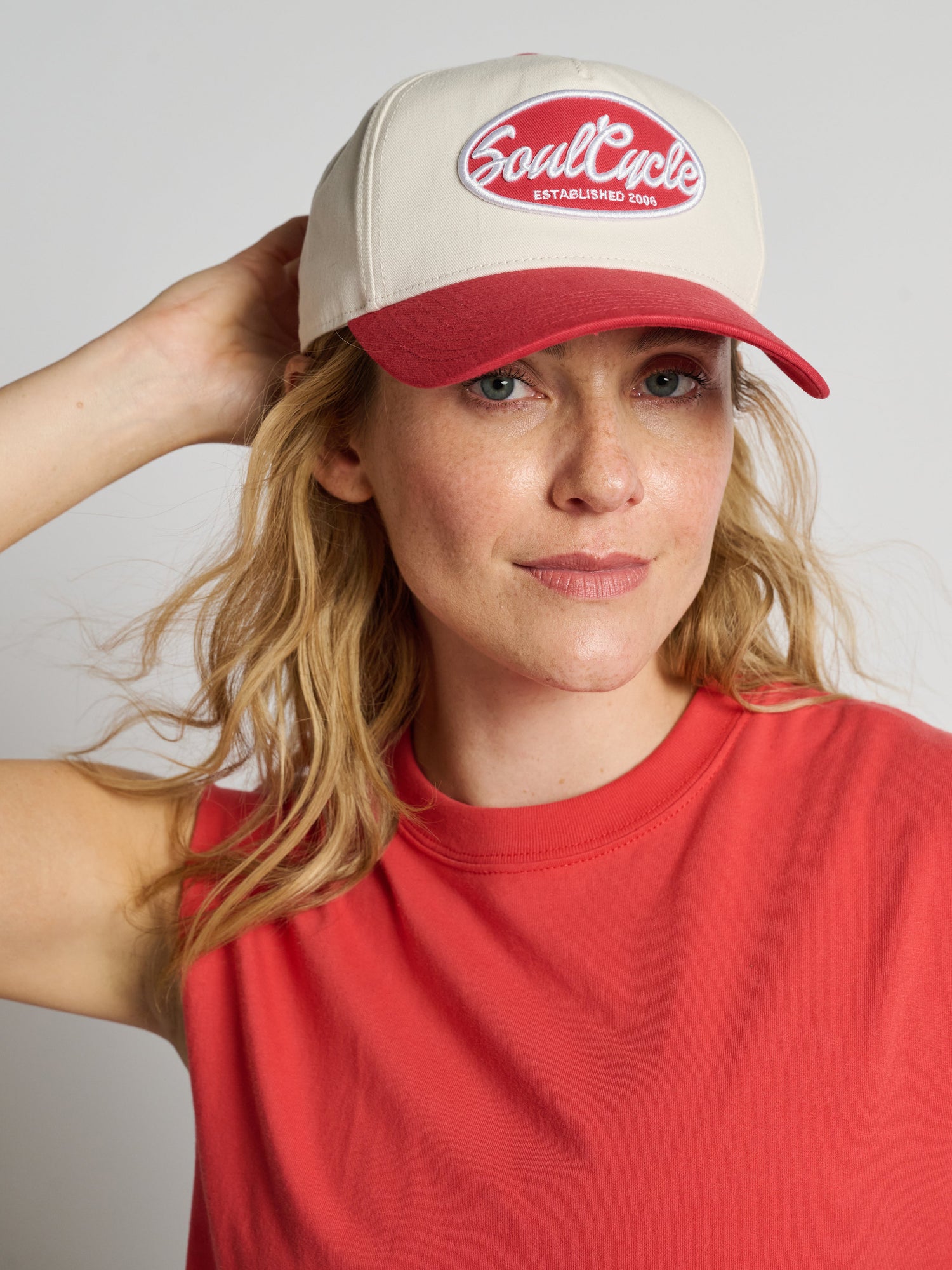Soul by SoulCycle | Colorblock Hat | Red