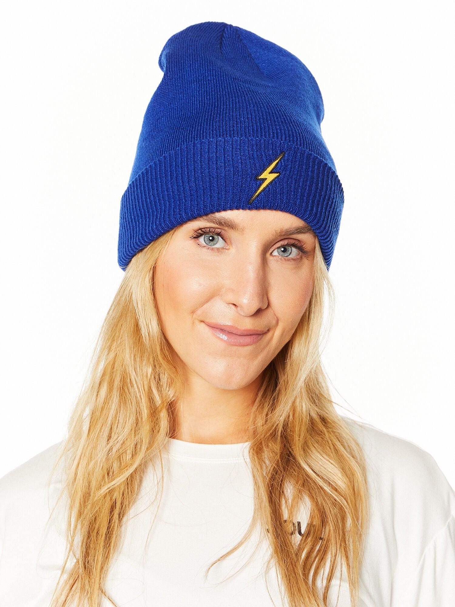 Aviator Nation | Bolt Rib Cuff Beanie | Deep Royal Blue