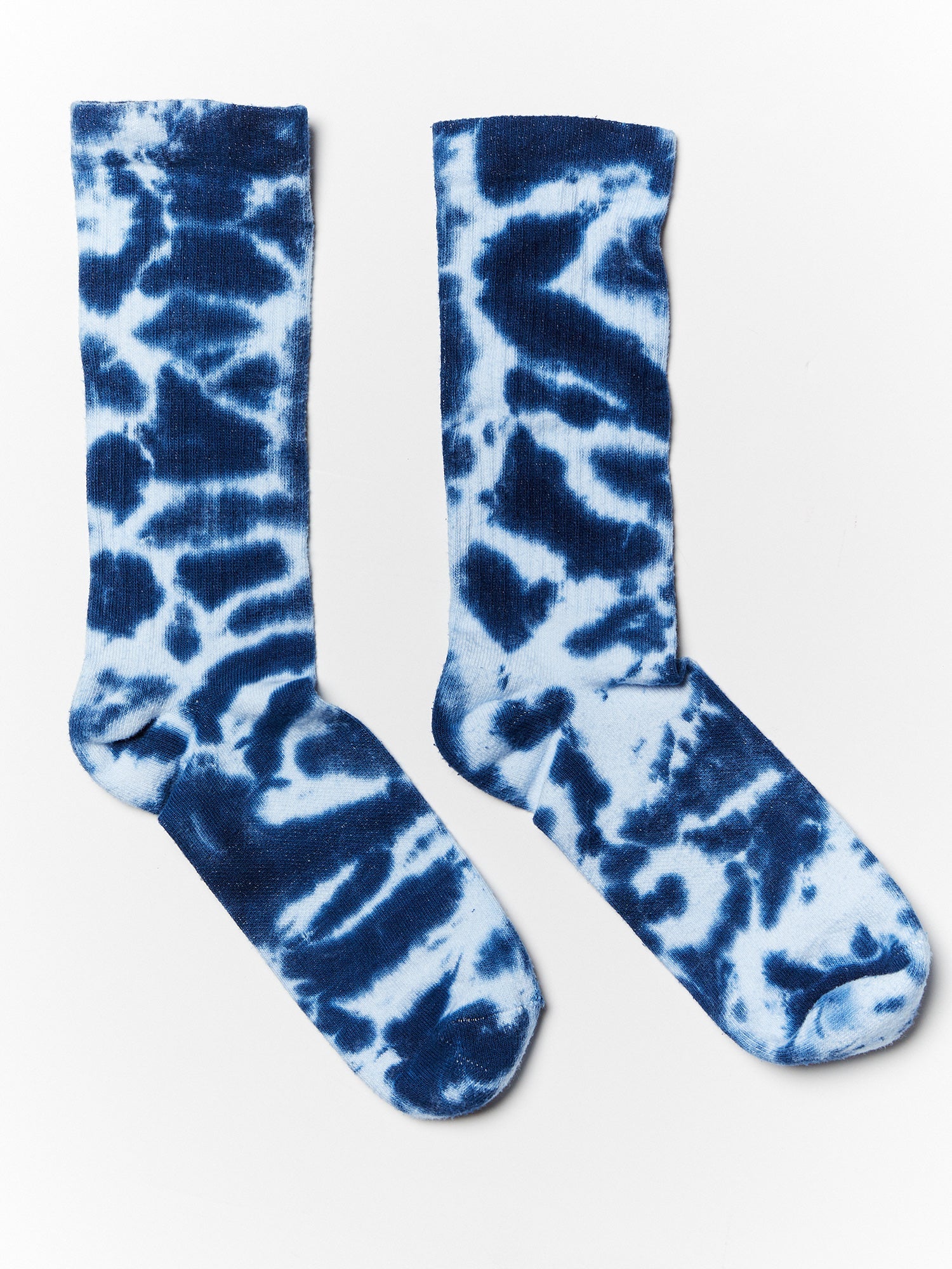 By My Grace | Tie-Dye Calf Sock | Blue