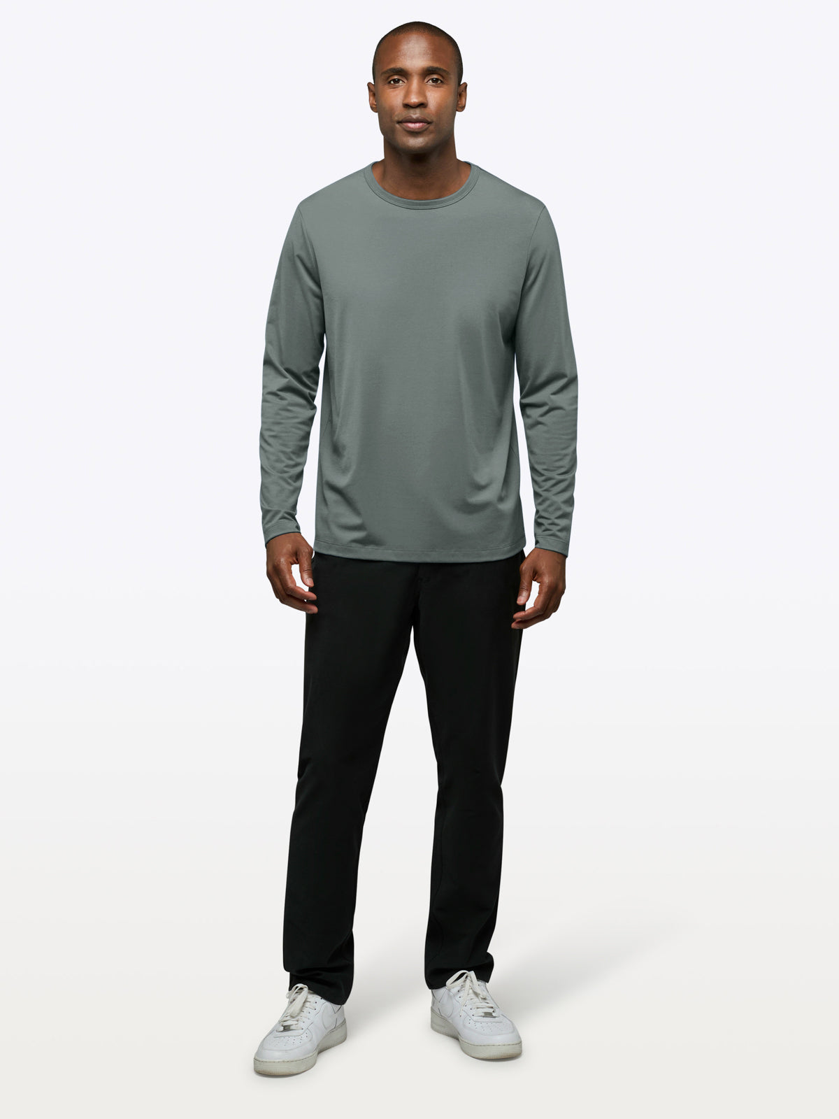 Mens | AO Forever Long Sleeve Tee | Classic-Fit PYCA Pro | Sage