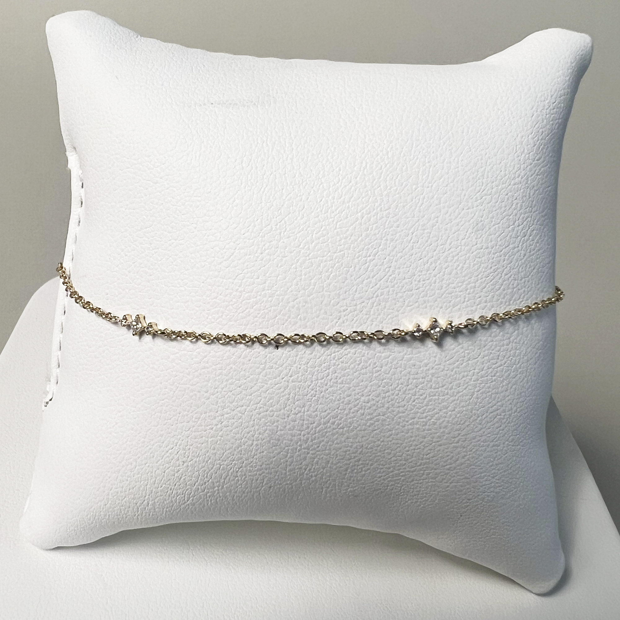 Diamond Tinkle Bracelet | 14K Yellow Gold | 0.12 CTW (Approx) White Diamond