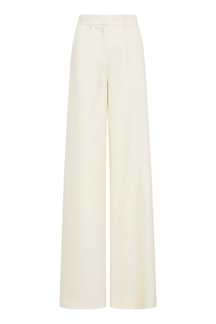 Samuela Wide Leg Trouser | Cream