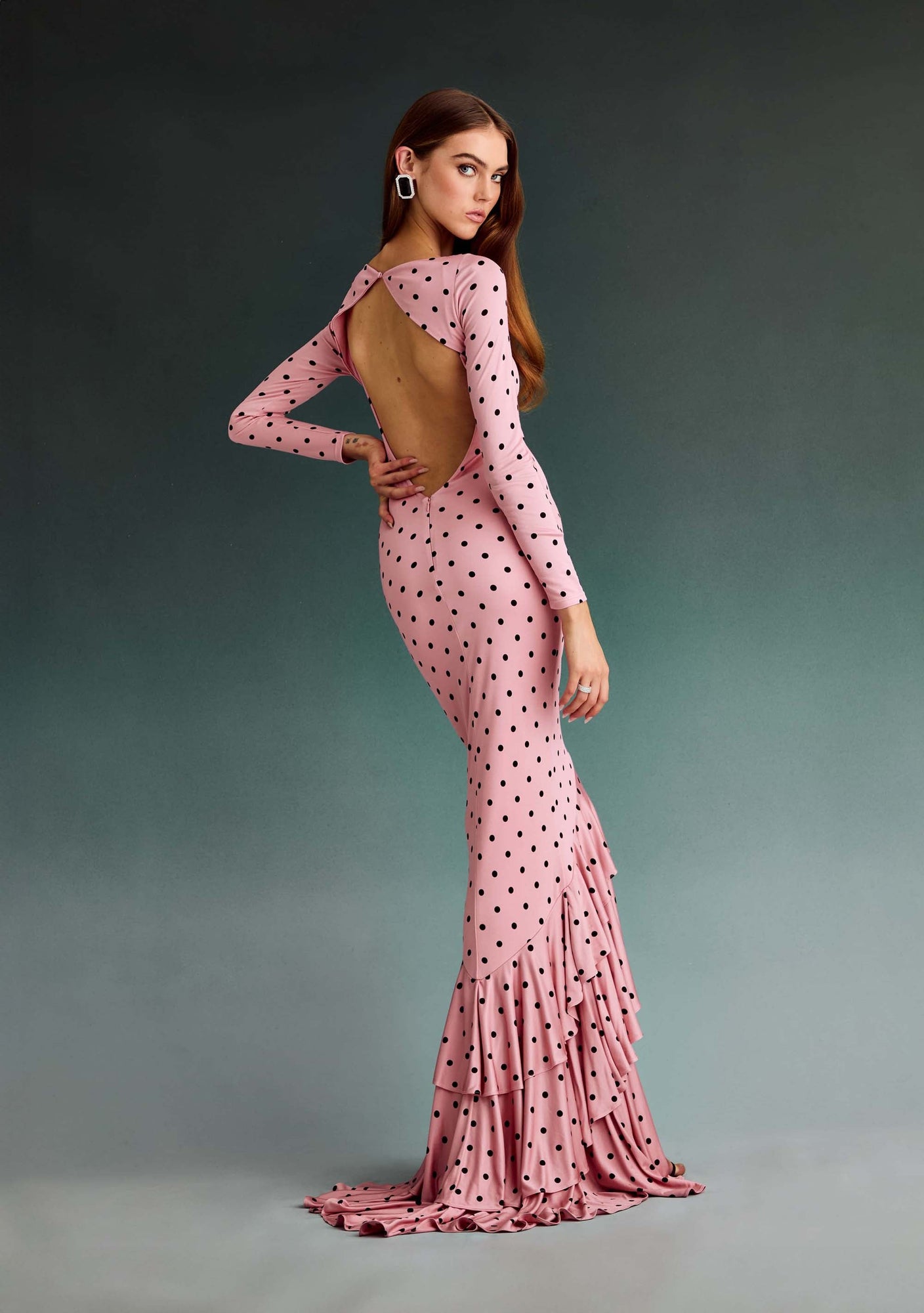 Sara Dress | Pink Polka Dots