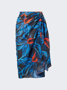 Women | Louisa Ballou | Sarong With Ties | Night Blooming Orchid