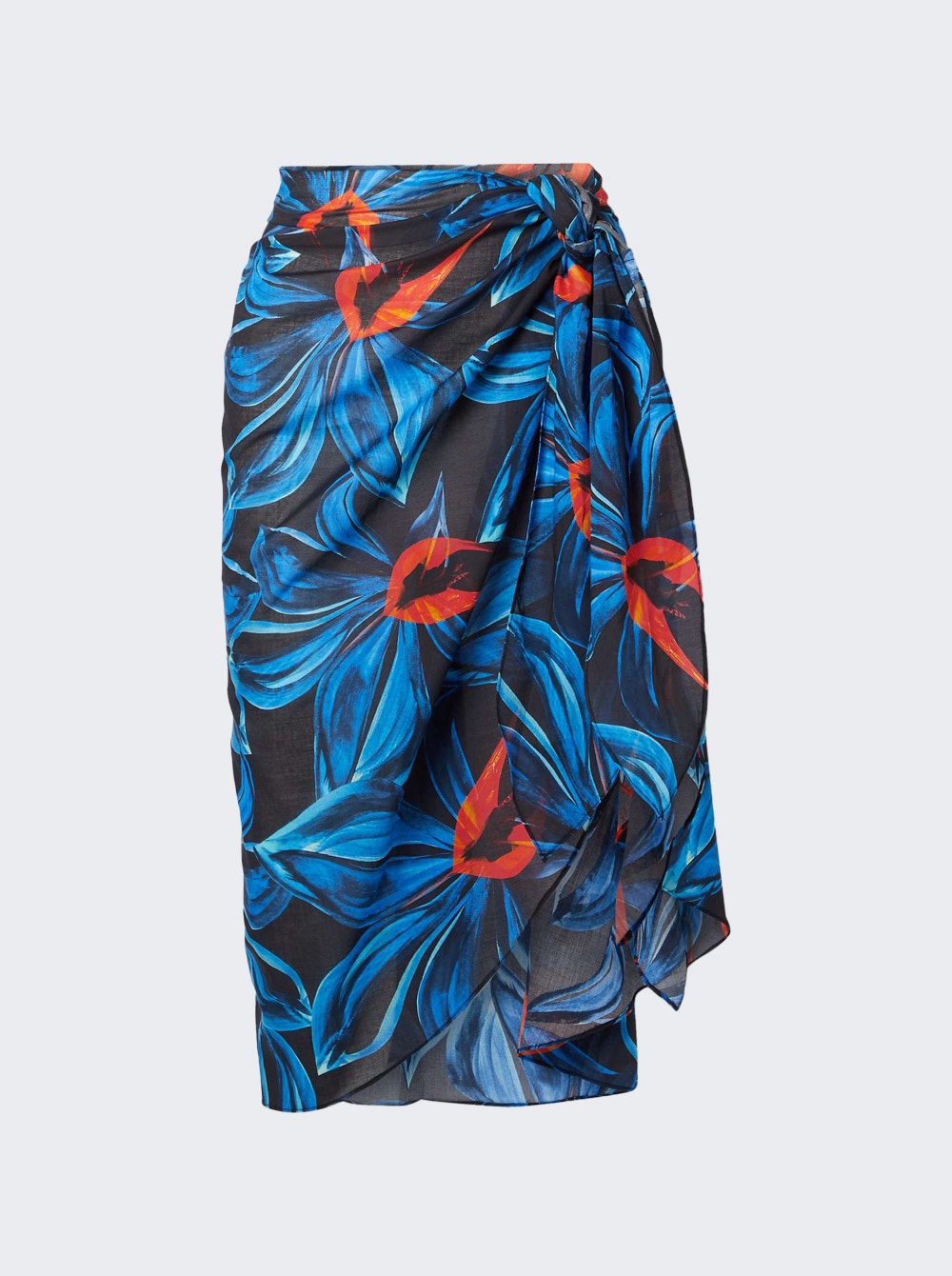 Women | Louisa Ballou | Sarong With Ties | Night Blooming Orchid