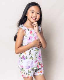 Girl's Twill  Amelie Short Set | Gardens of Giverny