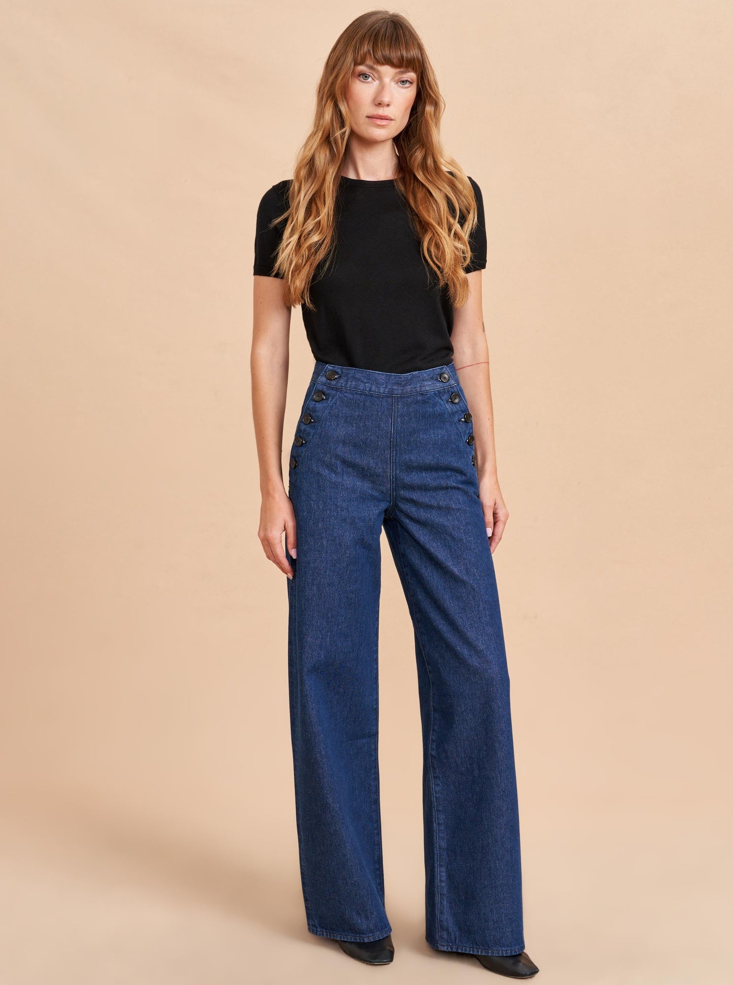 Saylor High-Rise Wide-Leg Jean | Benjamin