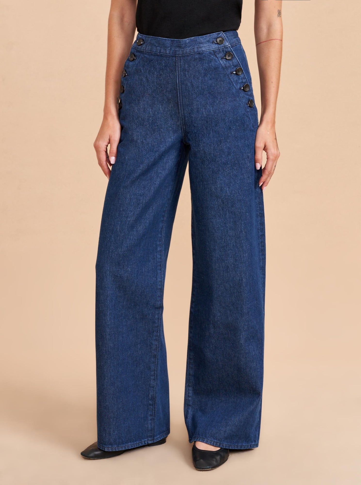Saylor High-Rise Wide-Leg Jean | Benjamin