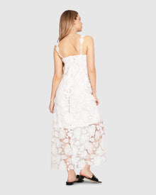 Women | Songbird Lace Maxi Dress | White