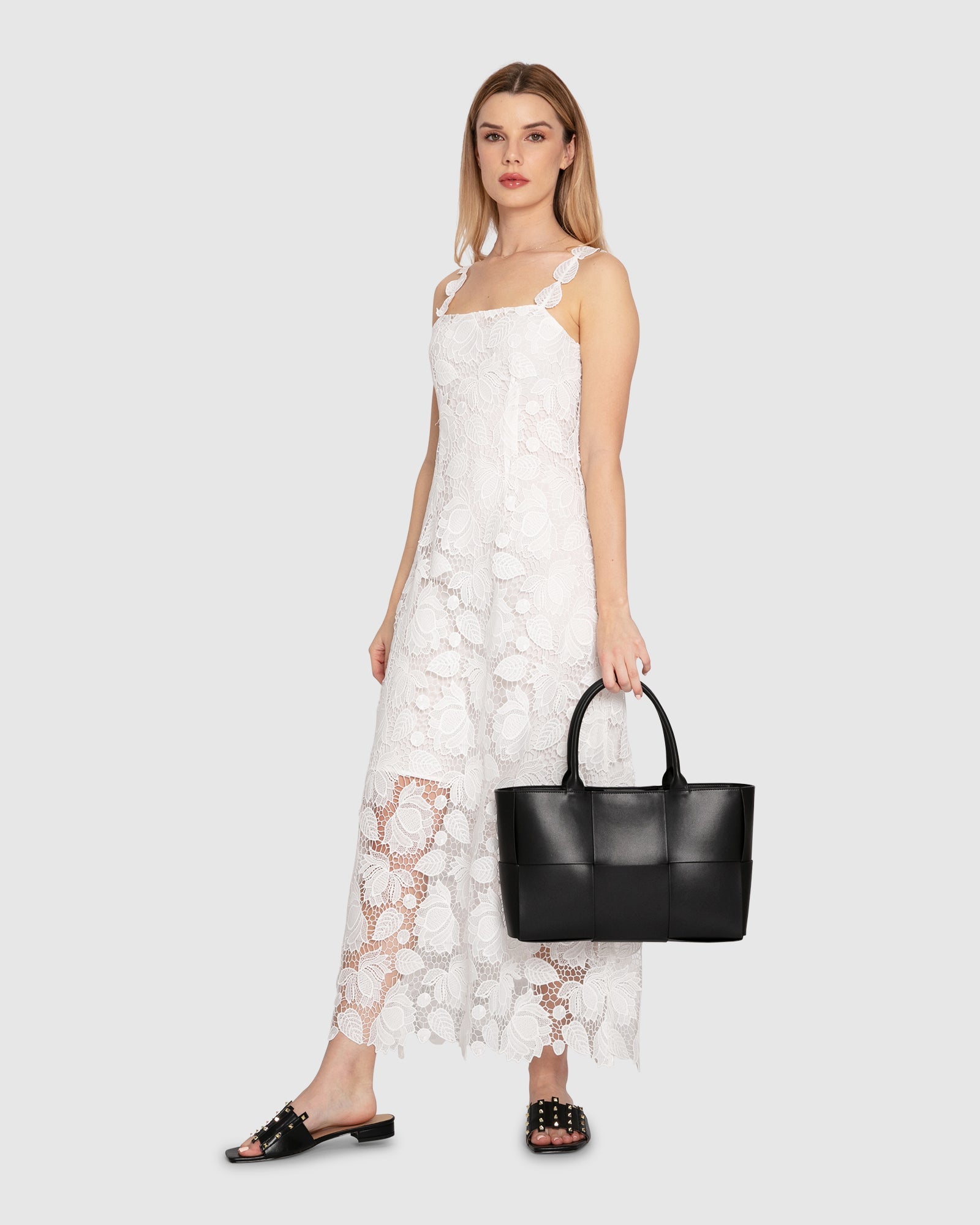 Women | Songbird Lace Maxi Dress | White