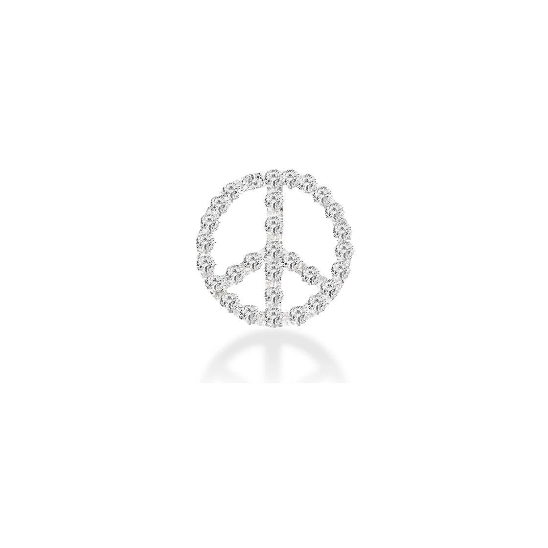 Solo Diamond Peace & Love Stud | 18K Rose Gold