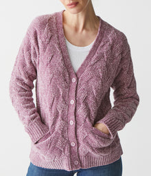 Dax Cardigan w/ Felt Pockets | Amethyst