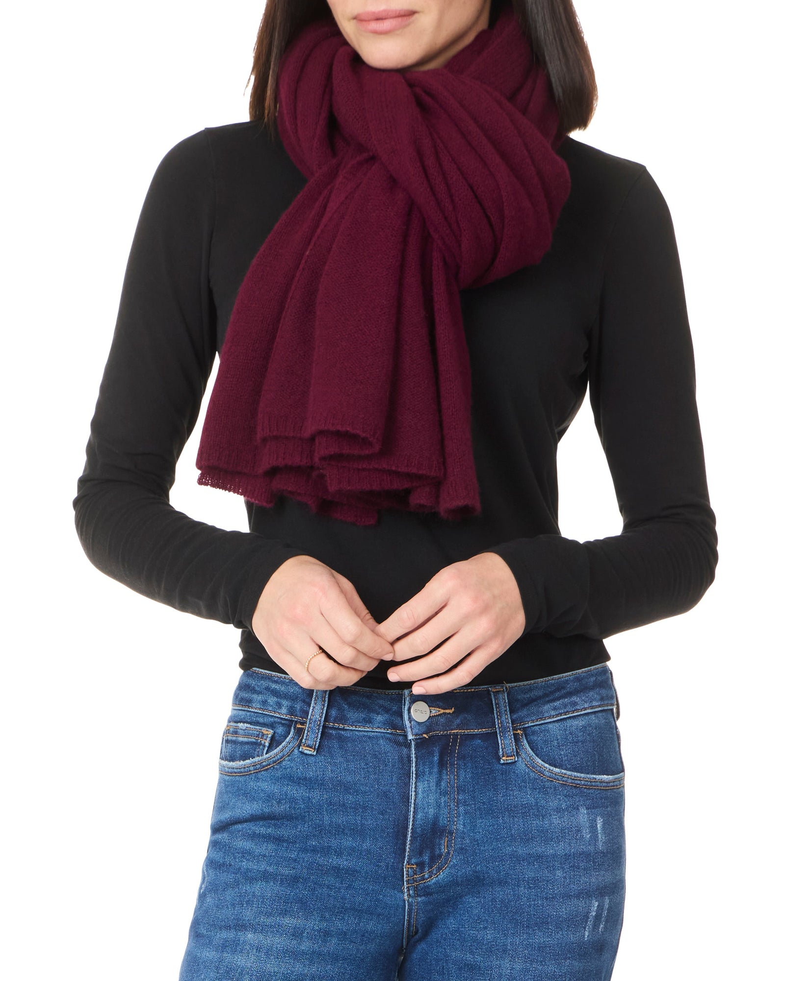 Amicale Cashmere | Women's Wrap | Bordeaux