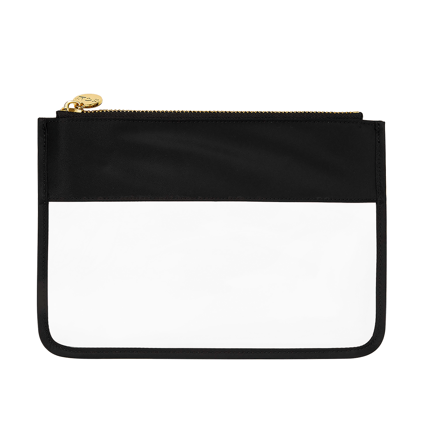 Clear Flat Pouch | Noir