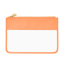 Clear Flat Pouch | Peach