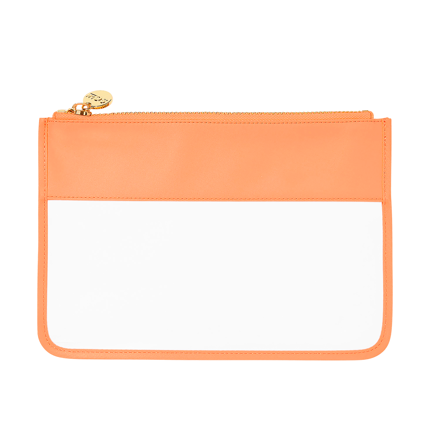 Clear Flat Pouch | Peach